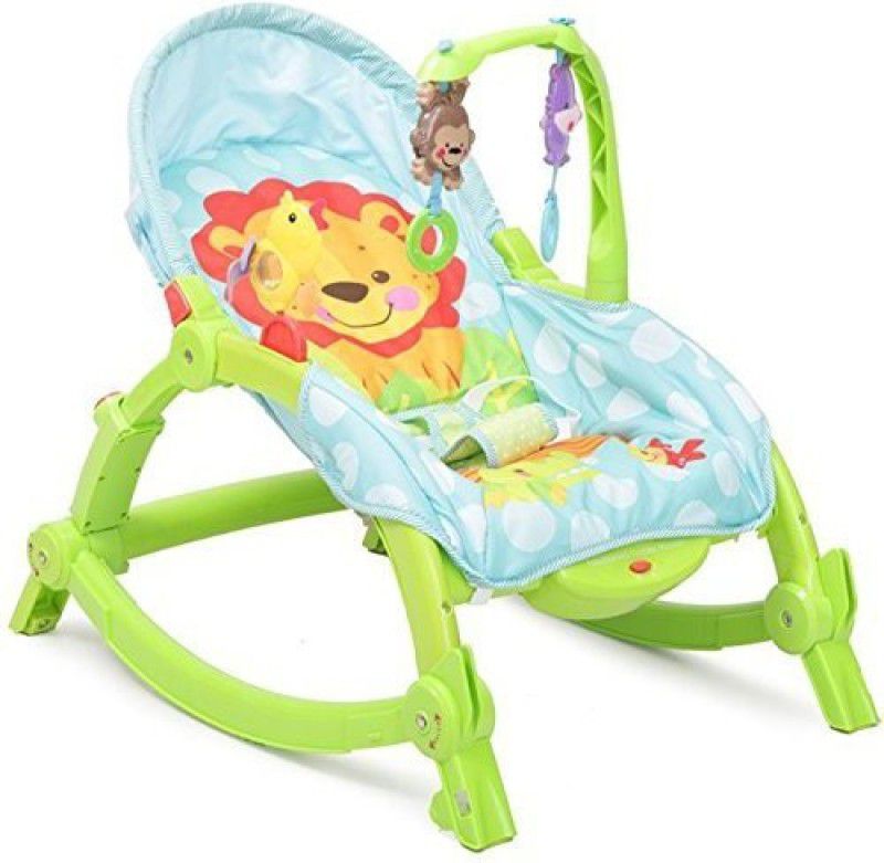 GoMerryKids Newborn-to-Toddler Portable Rocker Bouncer Chair Easy to Take Along Rocker and Bouncer  (Multicolor)
