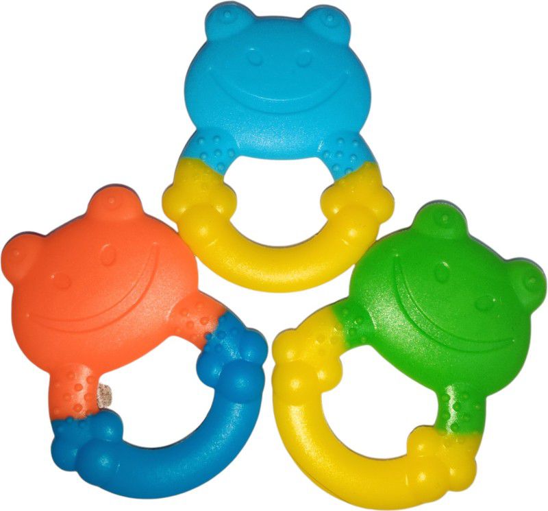 baby fruit shake TEETHER Teether  (Green, Blue, Red)