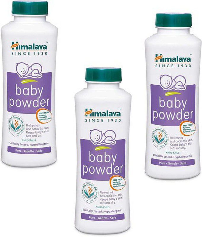 HIMALAYA Baby Powder (Keeps Baby’s Skin Soft and Dry)  (3 x 200 g)