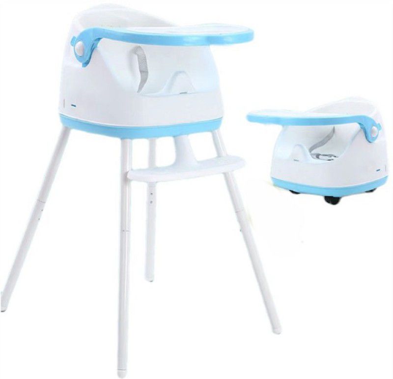 Little Tribe Multifuction Kids High Chair  (Blue, White)