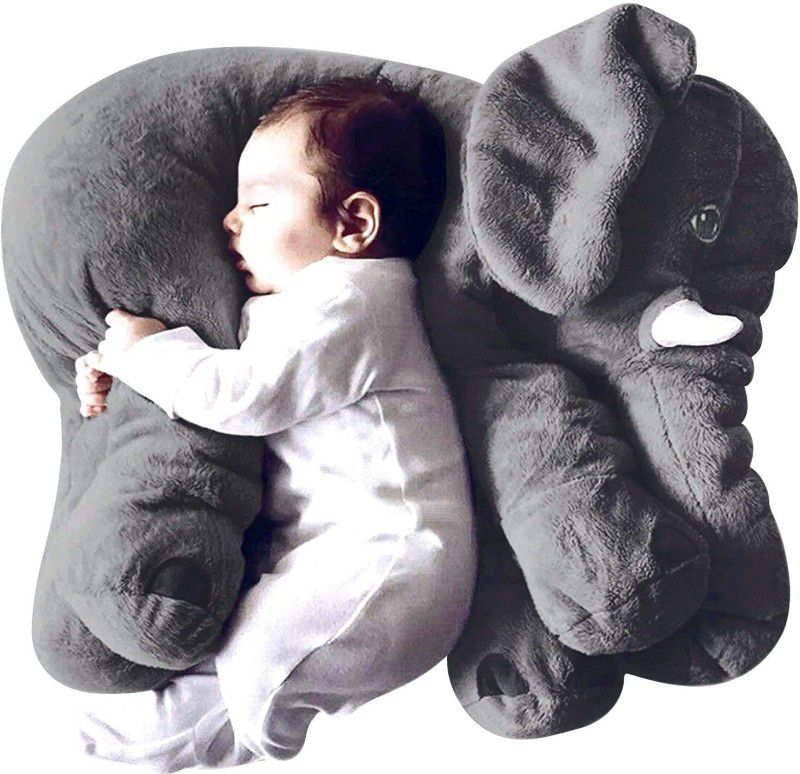 MummaSmile Cotton Animals Baby Pillow Pack of 1  (Grey)