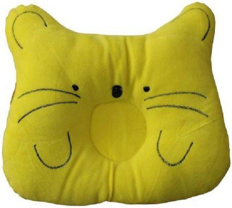 Baby Desire Polyester Fibre Animals Baby Pillow Pack of 1  (Yellow)