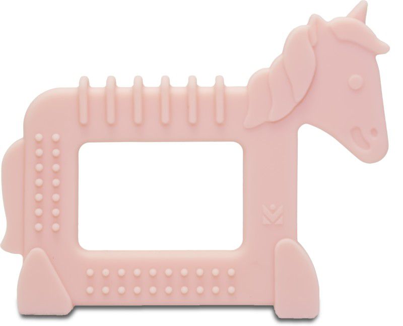 Infantly Horse Shaped Silicone teethers-Pink for New Borns Teether  (Pink)