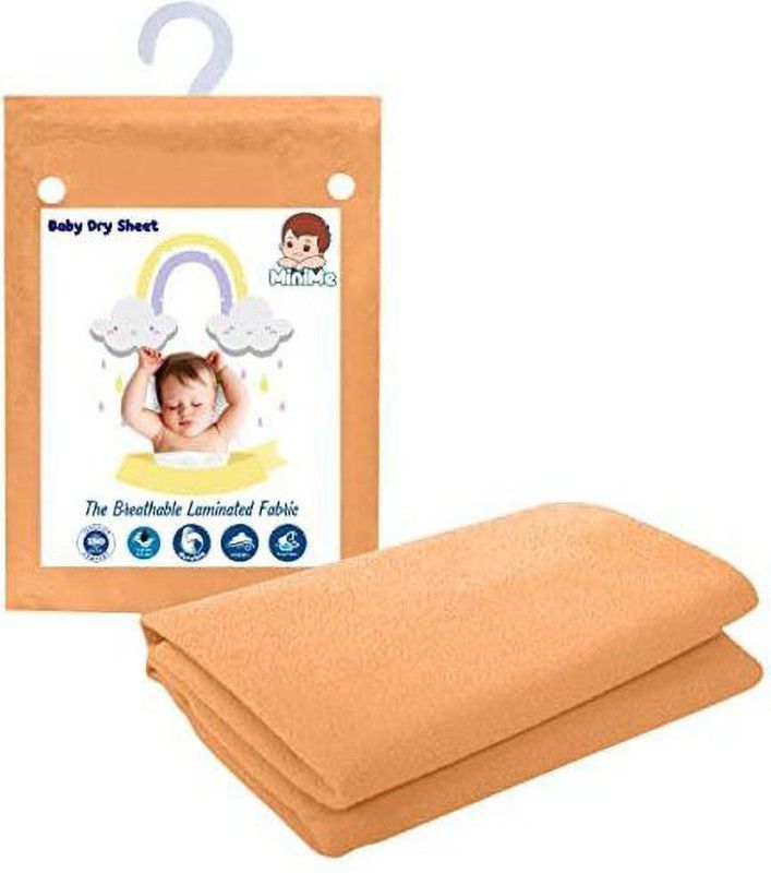 MiniMe Baby Dry Sheet | Medium | 70 X 100 cm  (Peach)