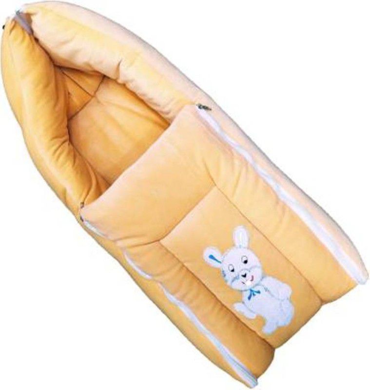 Mega Style New Born Baby Hooded 3 in 1 Premium Velvet Blanket Sleeping Bag & Bedcum Sleeping Bag