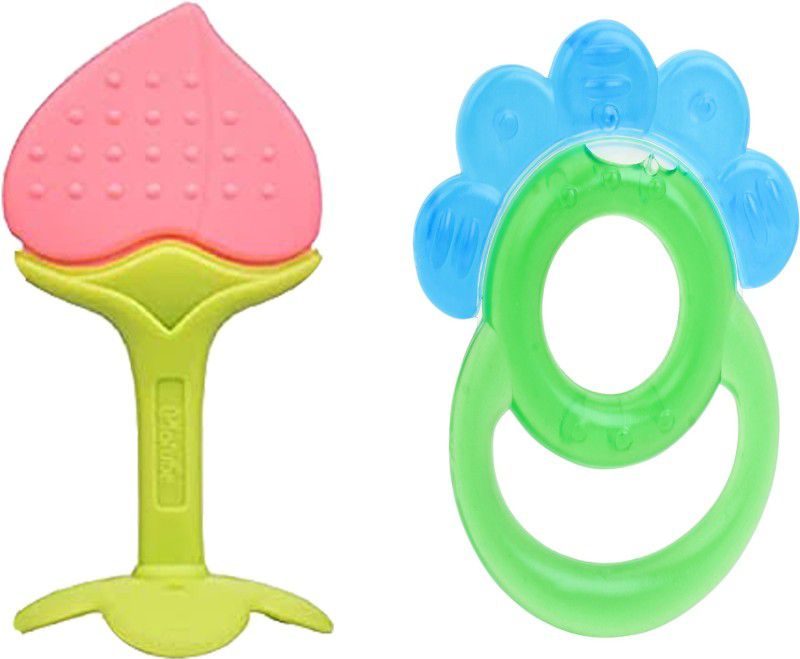 KRITIU KRITUFlexible Silicone Fruit Shape Teether for Baby Dental Care Teether BPA free Teether  (Multicolor)