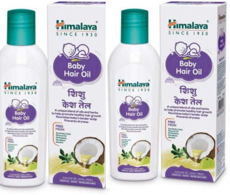 HIMALAYA BABY HAIR OIL 200 Ml Pack of -2 Hair Oil  (200 ml)
