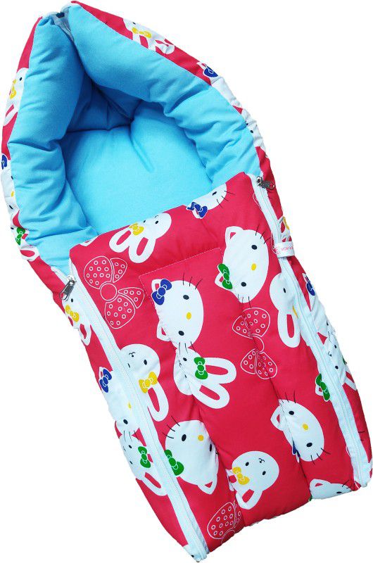 MOM & SON New Born Baby 2 in 1 Baby's Sleeping and Carry Bag (0-7 Months) (Sky Blue) Sleeping Bag