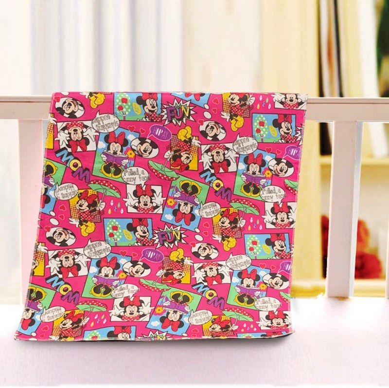 Sassoon Polyester Printed Waterproof Medium Size Dry Sheet/Bed Protector for Kids (70x100 cm)  (Minnie Mouse)