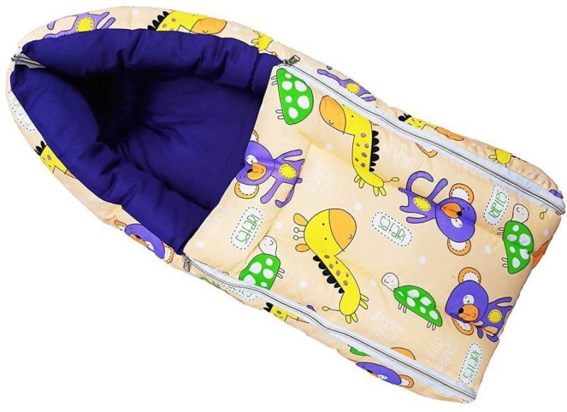 MOM & SON New Born Baby 2 in 1 Baby's Sleeping and Carry Bag (0-7 Months) (Peach) Sleeping Bag