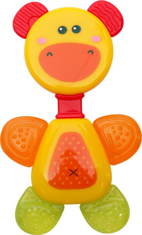 1st Step Flexi-Neck Rattle Teether  (Yellow)