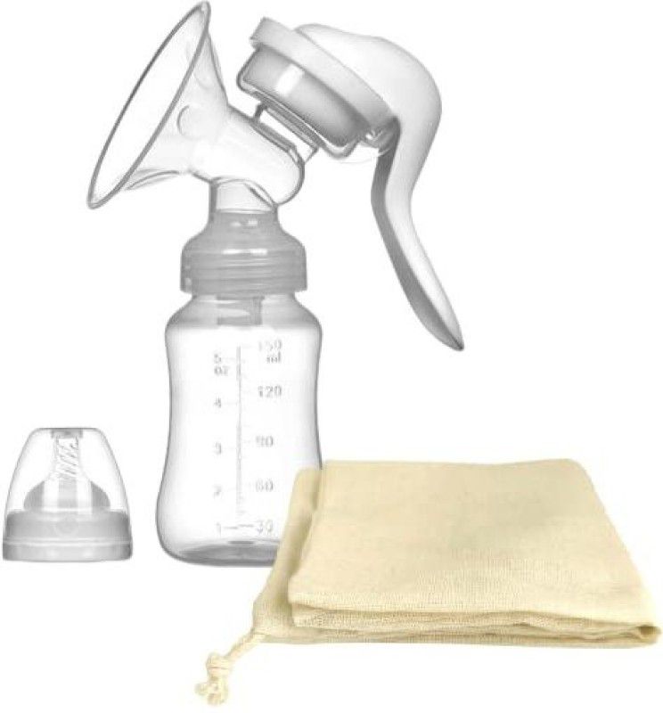 Drake Premium Manual Breast Pump With Collection Bottle and Ultra soft Silicon Nipple - Manual  (Transparent)