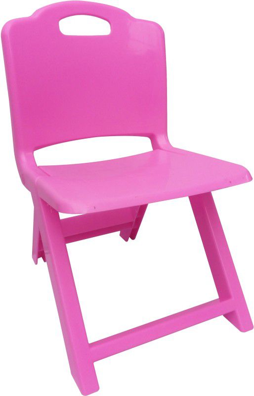 sunbaby Foldable Baby Chair,Strong and Durable Plastic Chair for Kids/Plastic School Study Chair/Feeding Chair for Kids,Portable High Chair Weight Capacity 40 Kg (Pink)  (Pink)