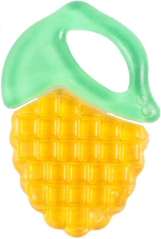 OLE BABY Teether BPA Free Tooth Gel Silicone Corn Soothers Food Nibbler/Feeder/Silicon Dental Care Teether or Fruit Teether/Sterilized Water Filled Teether Age 6 - 12 months Teether  (Green)