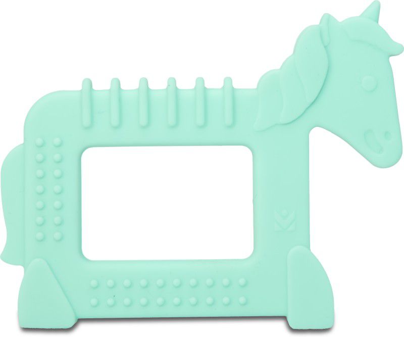Infantly Horse Shaped Silicone teethers-Aqua for New Borns Teether  (Blue)