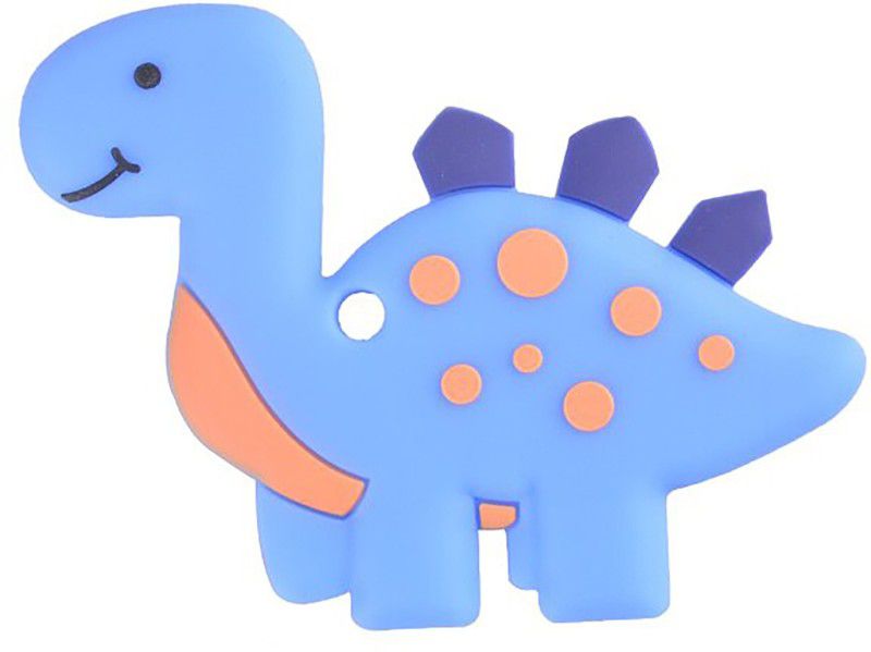 GUCHIGU Dinosaur Design Food Grade Silicone Baby Chew Toys Teethers for Babies (BT9023A) Teether  (Blue)
