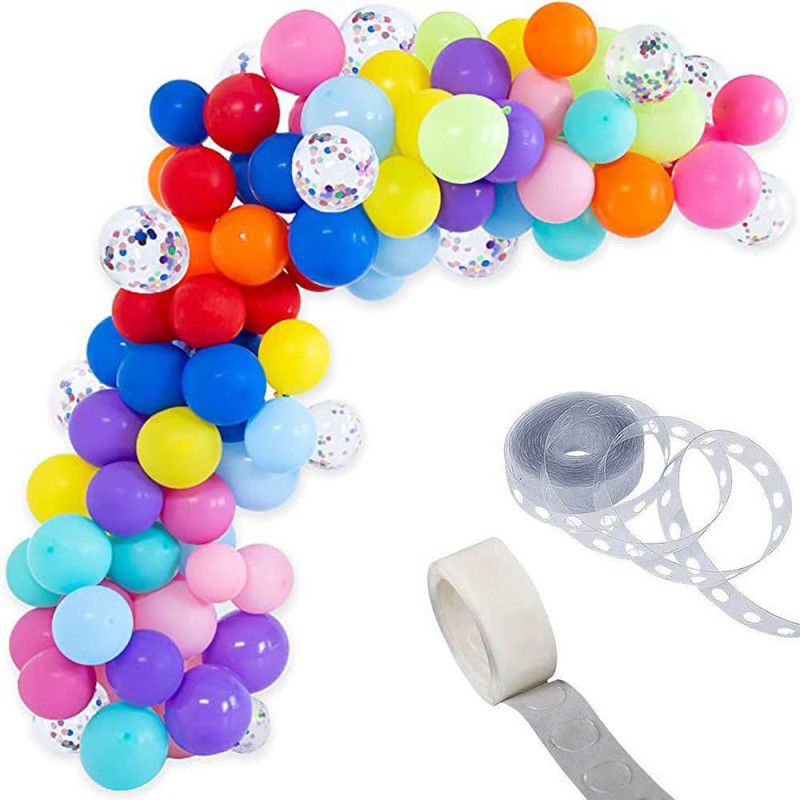 decokart Multicolor Balloon Arch Garland for Wedding Birthday Anniversary Party Decorations Kit of 103  (Set of 103)