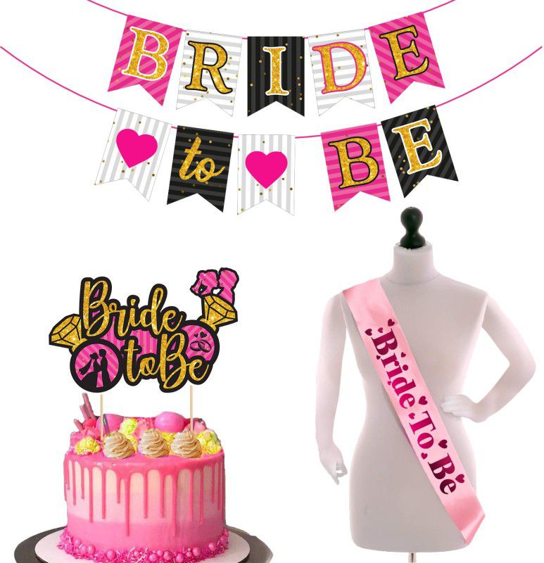 ZYOZI Bridal Shower & Bachelorette Party Set -Bride to Be (Pack of 23)  (Set of 3)