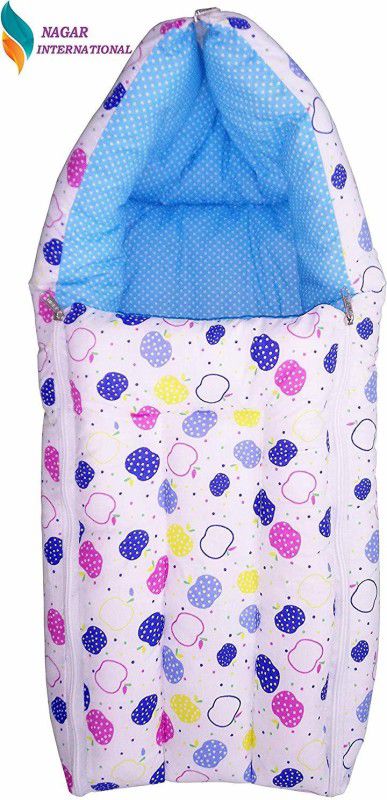 NAGAR INTERNATIONAL Baby Sleeping Quilt Cum Baby Carry Bag new born Sleeping Bag  (Blue)