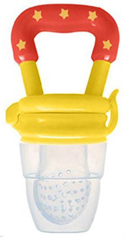 AE Silicone Baby fruit Feeder/BPA Free/Food Feeder/Silicone Food Nibbler/ Baby Soother Teether and Feeder  (Yellow)