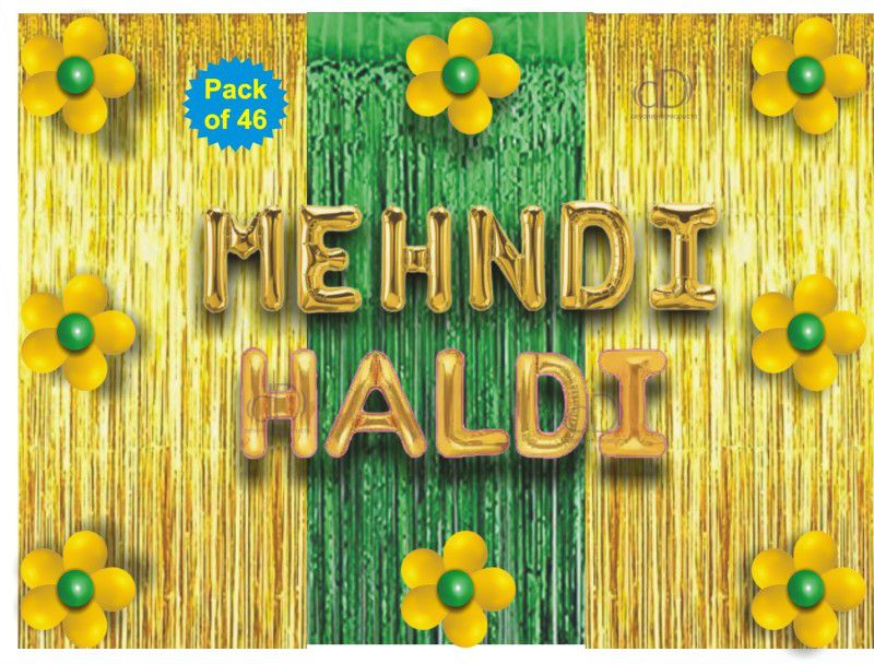 Devdrishti Products Haldi Mehndi Decoration Pack  (Set of 46)