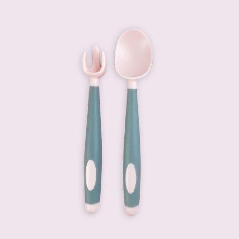 StarAndDaisy Baby Silicone Spoons for Baby and Kids Microwave Dishwasher BPA Free Safe set 2 - Silicone  (CutrleySpoonGreen)