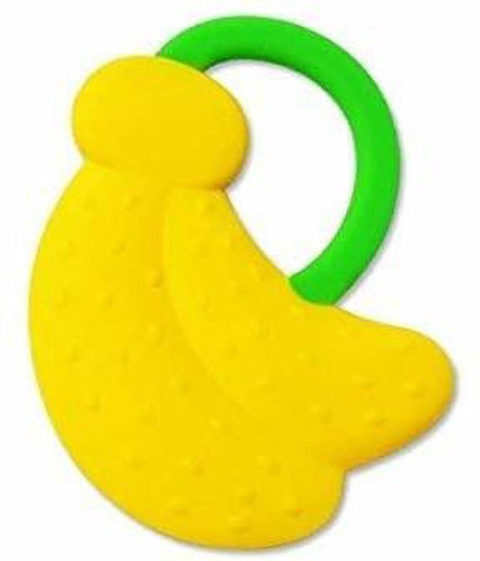 Little Warriors Baby Teething Toys Soft and Bottle Shape Teether for Baby/Toddlers/Infants/Children BPA Free/Natural/Organic/Teethers Teether  (Yellow)