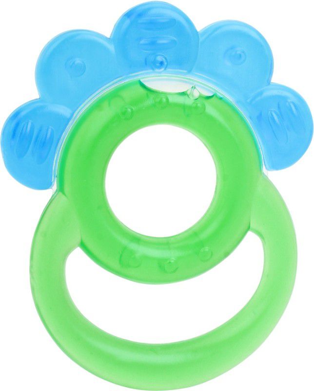 KRITIU Silicone Water Filled Teether Teething Toy for Infants Babies Silicone BPA Free Teether  (Blue)