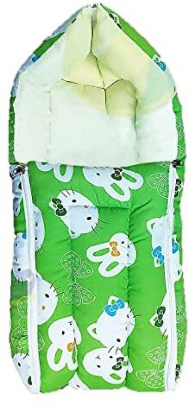 Depurika SS-Cotton 0-7 Months Sleeping and Carry Bag Sleeping Bag  (Green)