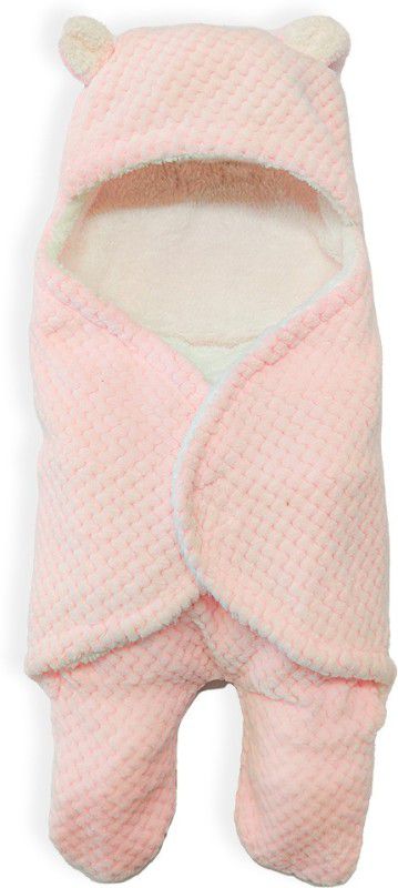 My New Born Knitted Blanket- Pink Loni (0-6 months) Crib Hooded Baby Sleep Sack Baby Blanket Sleeping Bag