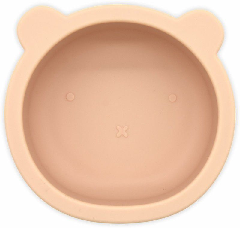 Zozobaa Silicone Baby Bear Bowl with Suction Base for Self Feeding Learning Toddlers - FOOD GRADE SILICONE  (PALE PINK)