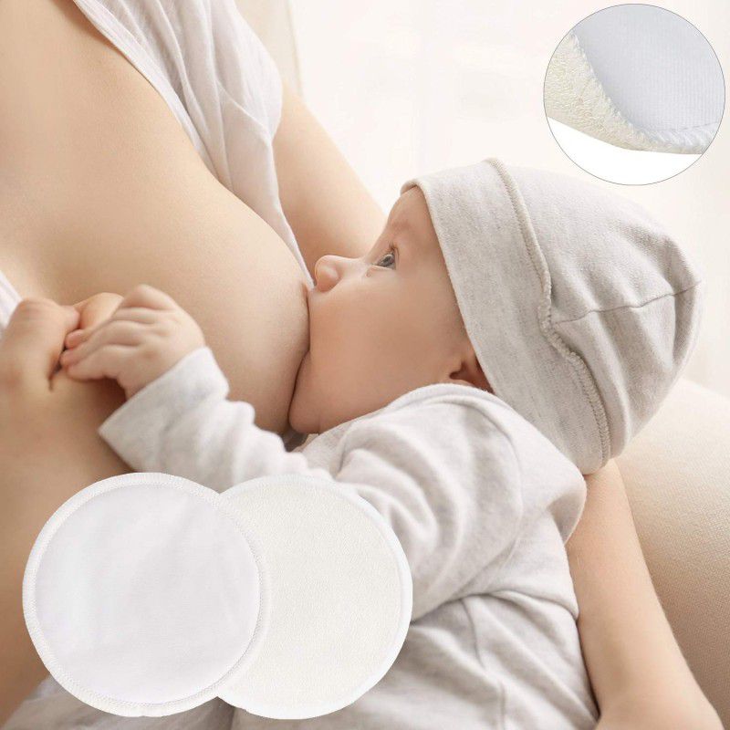 ayushicreationa Nursing Pad Washable Breast Pad Soft Absorbent Nipple Pad for Maternity Reusable Nursing Breast Pad  (Pack of 2)