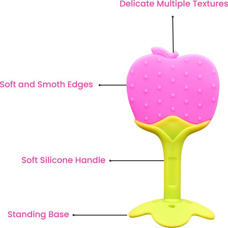 Minifellas Apple Baby BHS-009 Teether  (Pink)