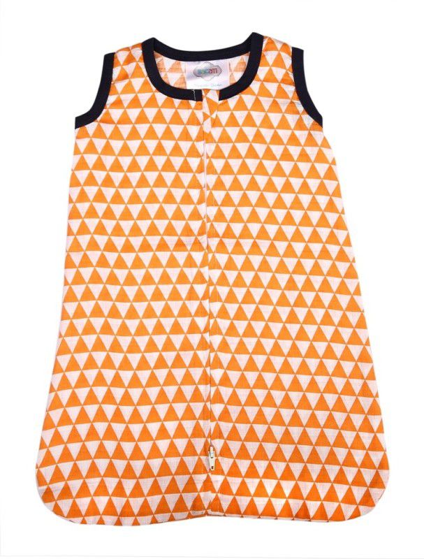 Bacati Aztec Orange Triangles Muslin Sleep Sack Sleeping Bag  (Orange)