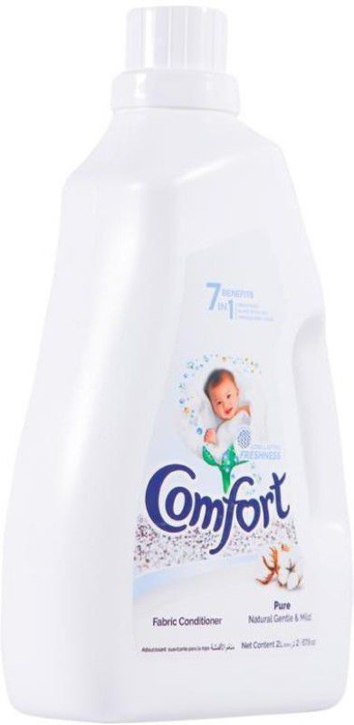 Comfort Pure Gentle and Mild Fabric Conditioner Long Lasting Freshness 7 Benefits in 1  (2 L)