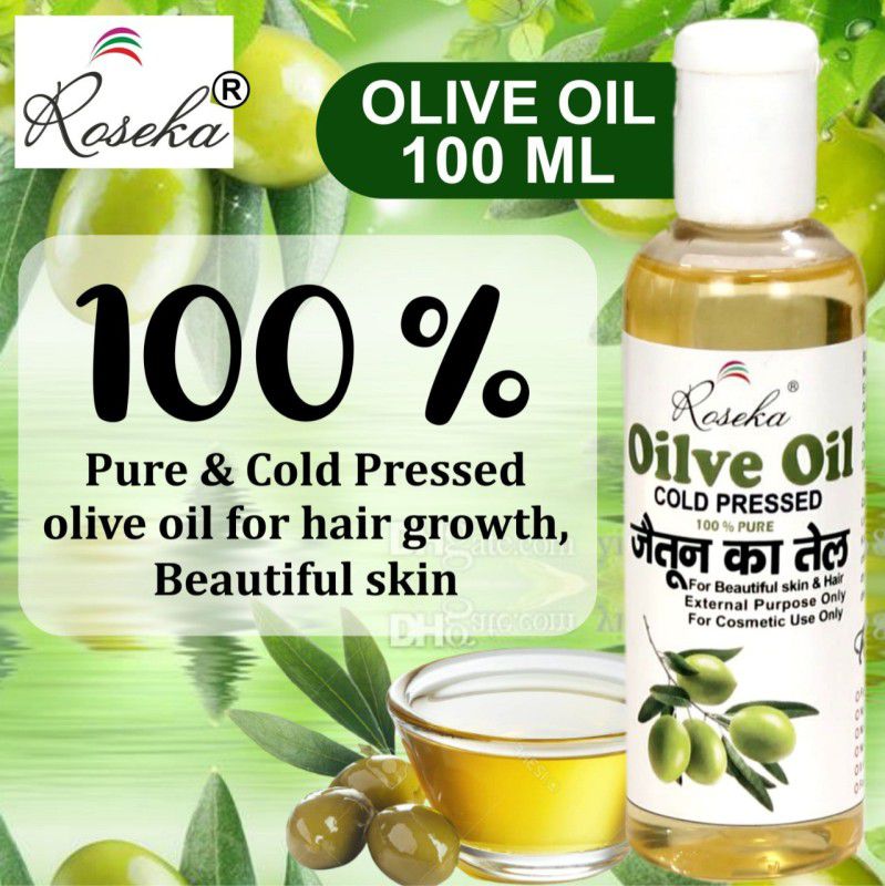 ROSEKA OLIVE OIL100 ML PACK OF 1 Hair Oil  (100 ml)
