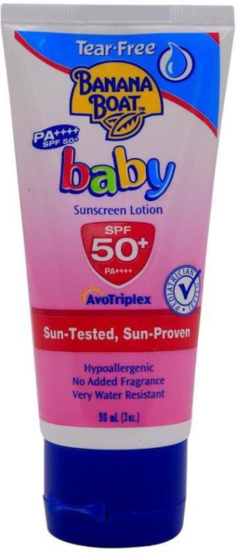 Banana Boat Baby Sunscreen Lotion SPF 50 PA 90ml - SPF 50 PA++++  (90 ml)