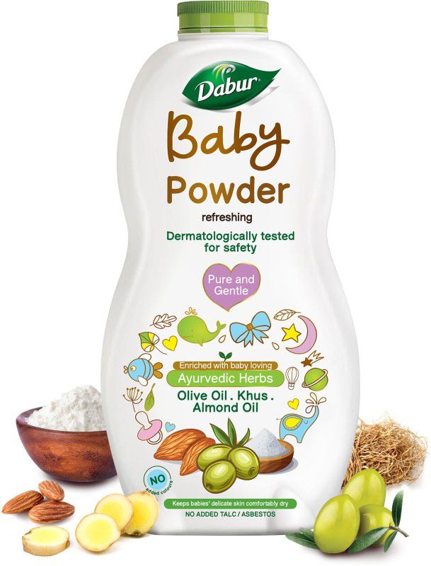 Dabur Baby Powder No added Talc & Asbestos |Contains Oat Starch |No Parabens & Phthalates  (150 g)