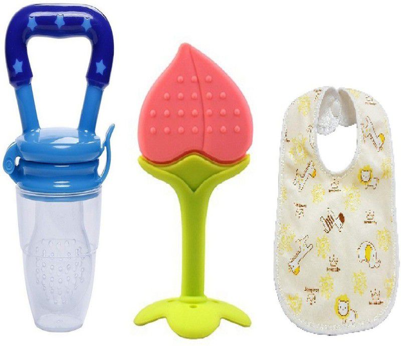 Manan Shopee Baby Fruit Nibbler Food Teether and Feeder  (Multicolor)