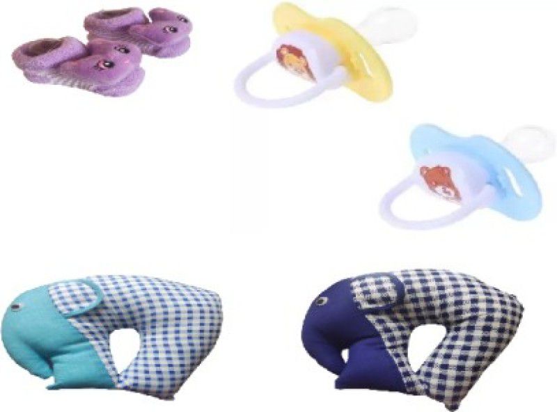 QTYPIY SUPER SAVER COMBO (PACKE OF 5) Teether and Feeder  (Multicolor)
