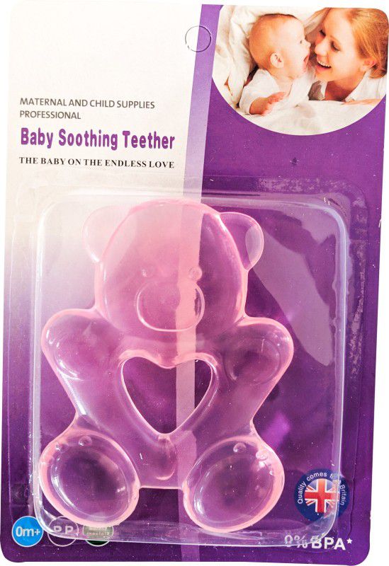 Minifellas baby water silicone teether Teether  (Pink)