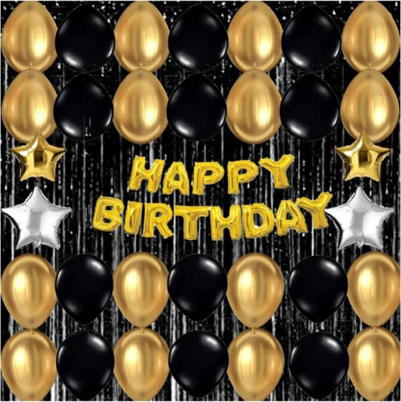 FLIPZONE Happy Birthday Balloons Party Decoration Kit items 70Pcs combo set  (Set of 70)