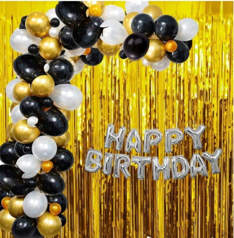FLIPZONE Happy Birthday Balloons Party Decoration Kit items 30Pcs combo set  (Set of 30)