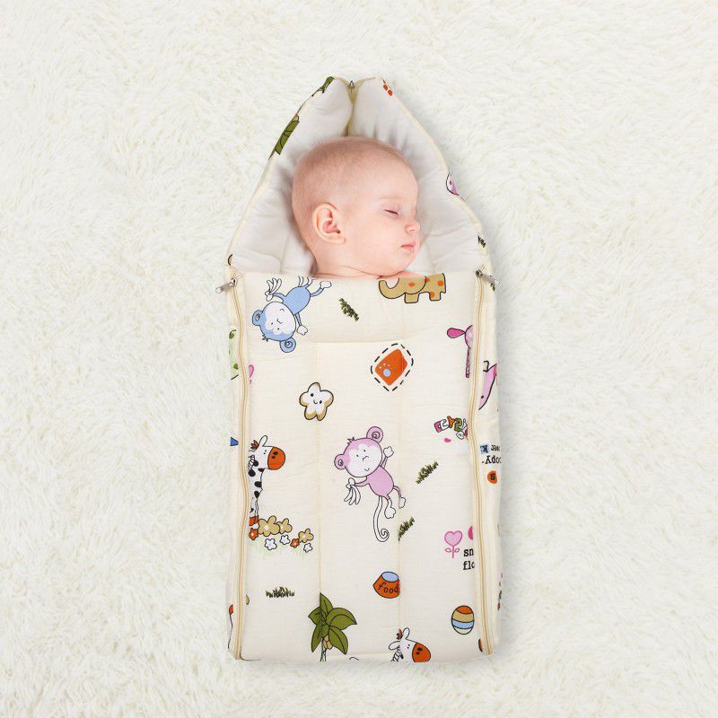 Baby Moo Sleeping Bag I Love Animals Cream Sleeping Bag