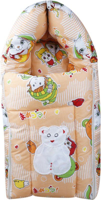 FABLITTLE orange bear printed sleeping bag Sleeping Bag  (Orange)