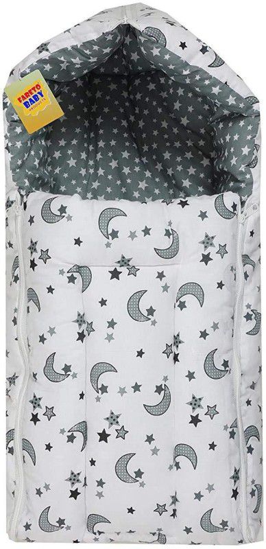 Fareto New Born Baby Daily Essentail Bedding Set(0-6 Months) Sleeping Bag  (Grey)