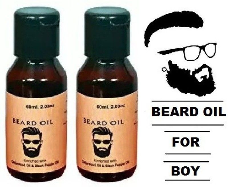 NADJA Chemicals Clinically Tested Non Sticky Best Faster Beard And Thicker Looking Best Beard Oil Hair Oil  (120 ml)