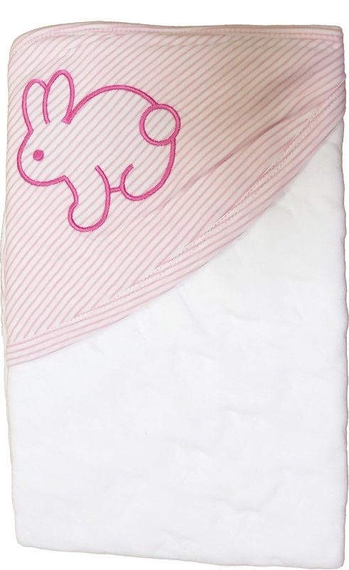 Magic Train New born baby Double layer hood wrapping sheet, Pink Sleeping Bag