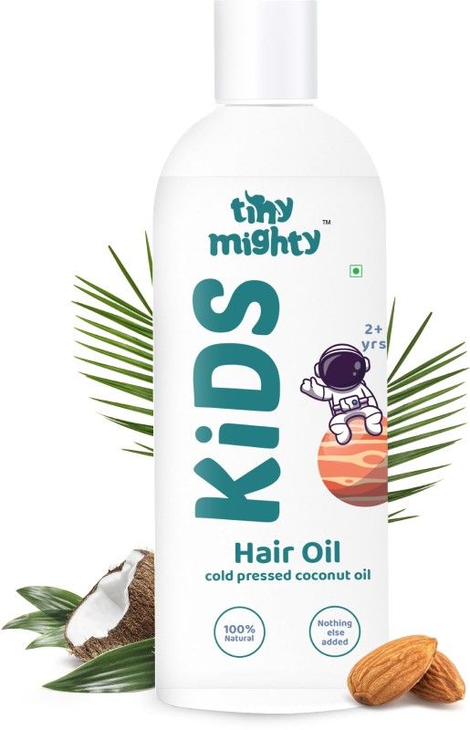tiny mighty Kids Hair Oil, 100% Cold Pressed, Rejuvenate Scalp, Promote Strong Hair Growth Hair Oil  (200 ml)