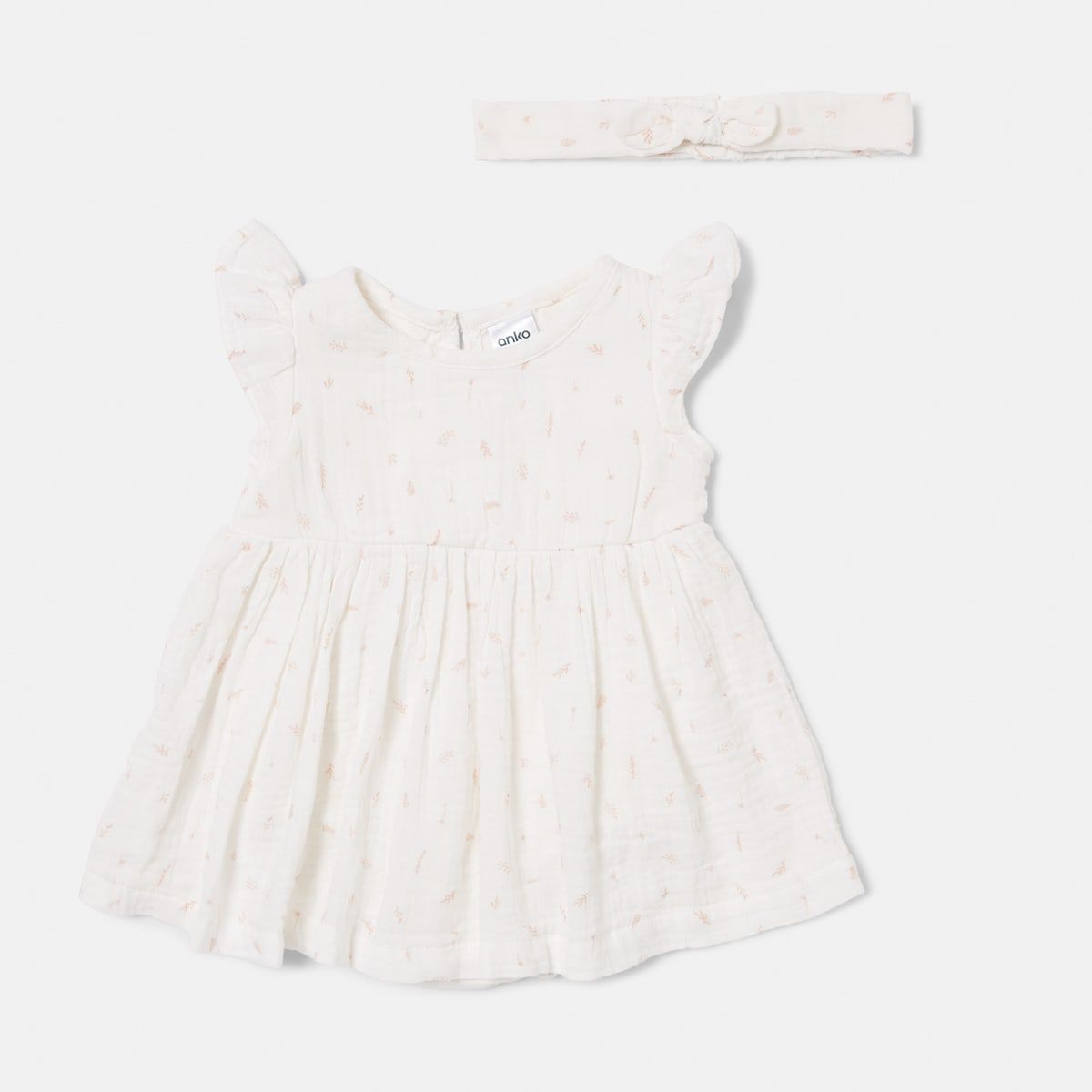 Newborn Double Cloth Bodysuit Dress Set